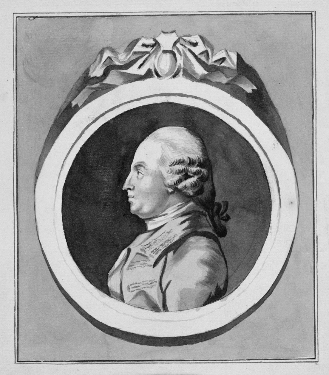George Stubbs (1724-1806) (szary wash on paper) (patrz również 213890) autorstwa Pierre Etienne Falconet
