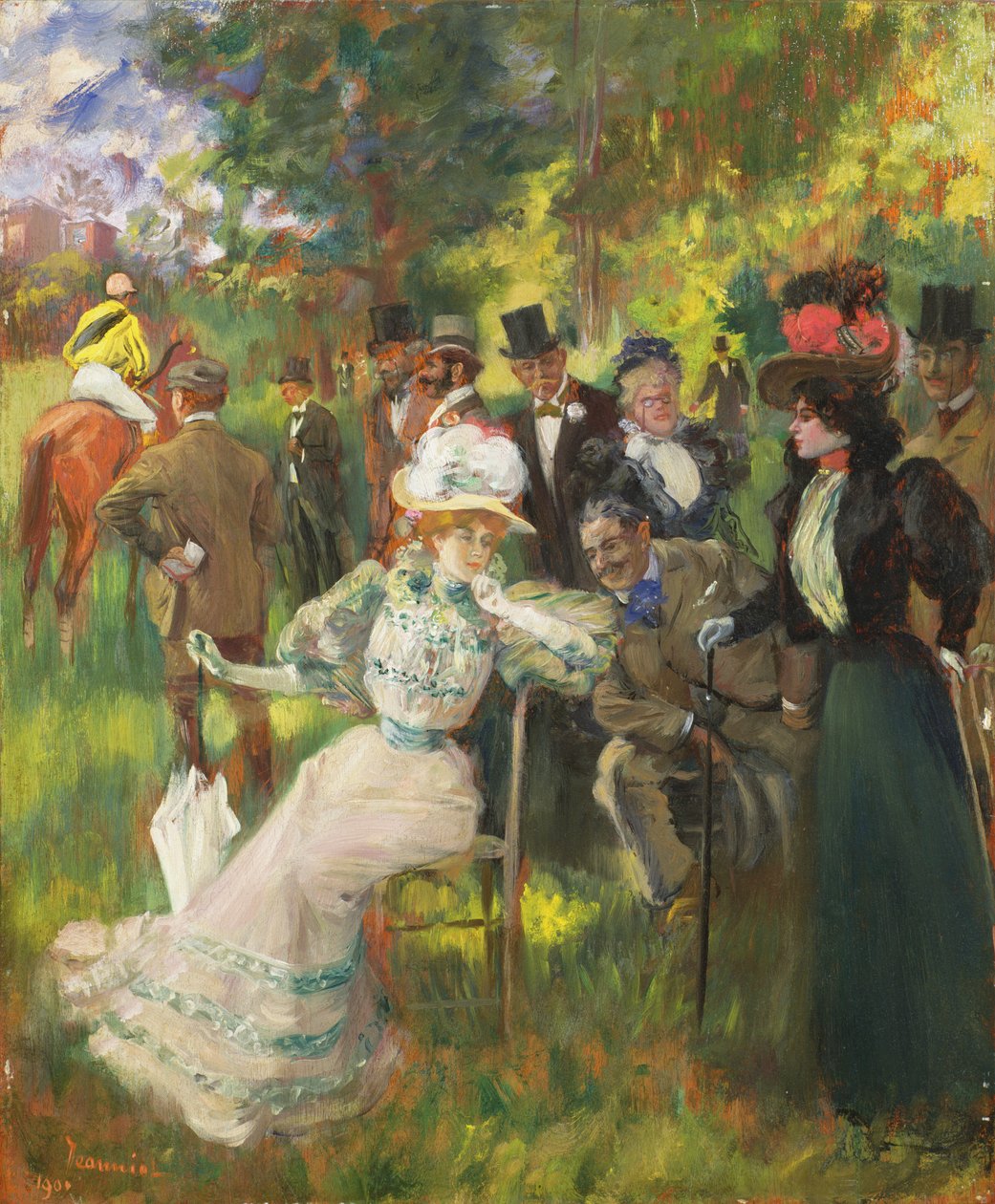Na wyścigach autorstwa Pierre Georges Jeanniot