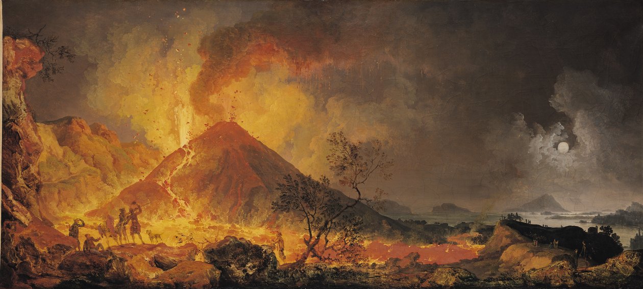 Erupcja Wezuwiusza autorstwa Pierre Jacques Volaire