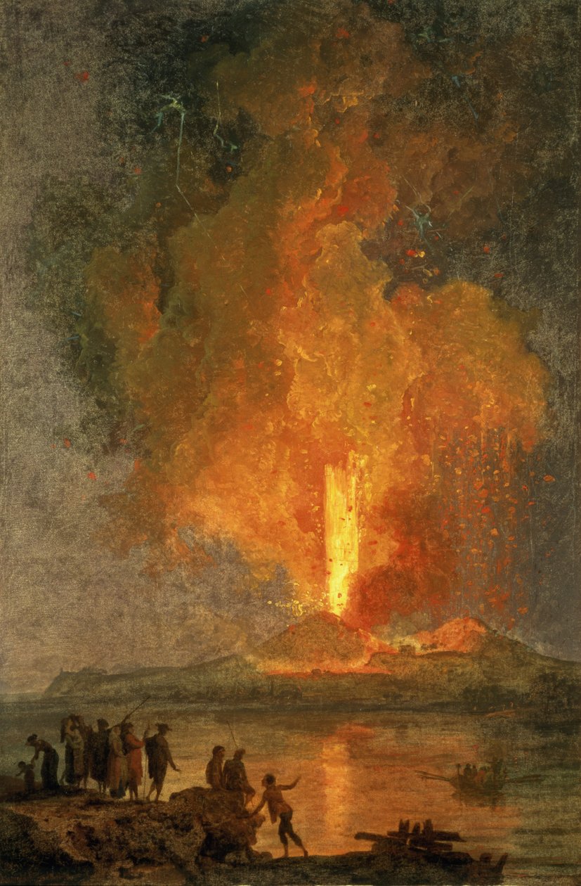 Erupcja Wezuwiusza autorstwa Pierre Jacques Volaire