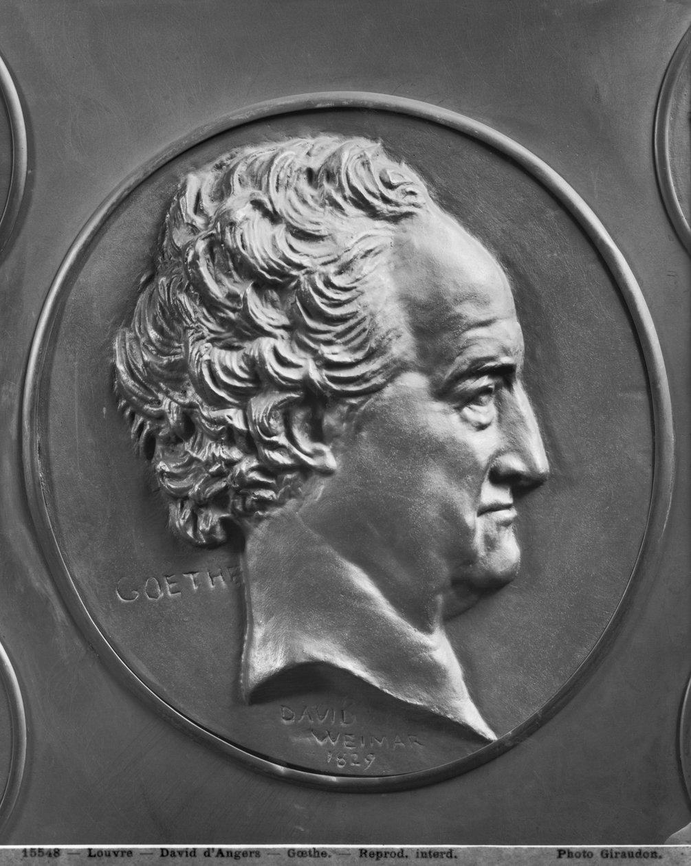 Johann Wolfgang von Goethe, 1829 (brąz) autorstwa Pierre Jean David d