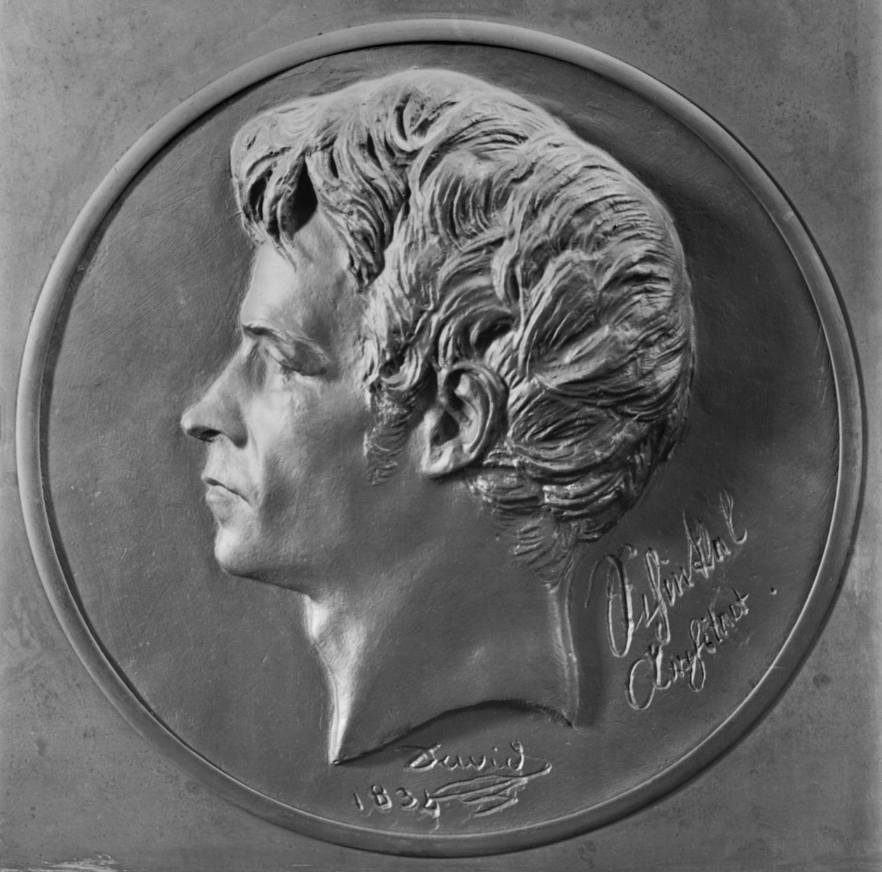 Karl Friedrich Schinkel, 1834 (brąz) autorstwa Pierre Jean David d