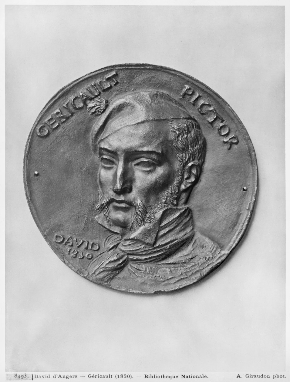 Teodor Gericault, 1830 (brąz) autorstwa Pierre Jean David d