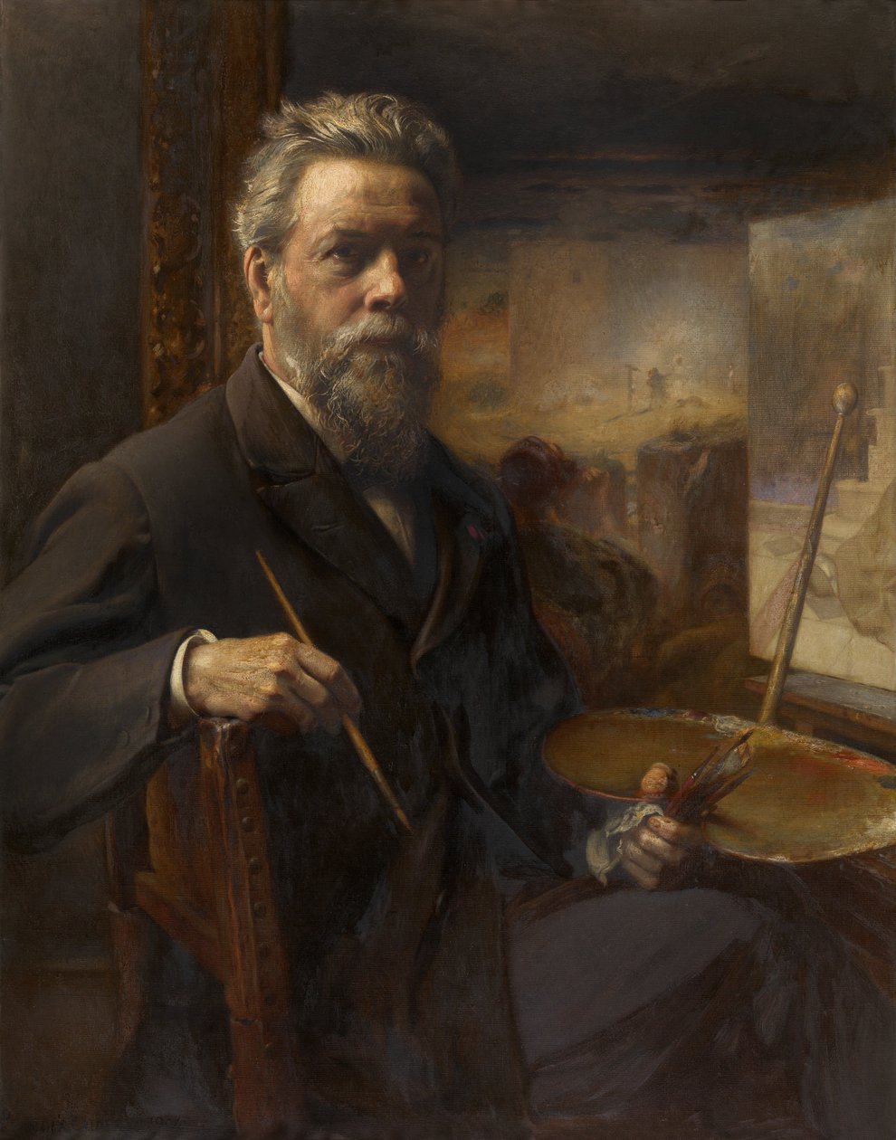 Pierre Jean Van der Ouderaa, autoportret autorstwa Pierre Jean van der Ouderaa