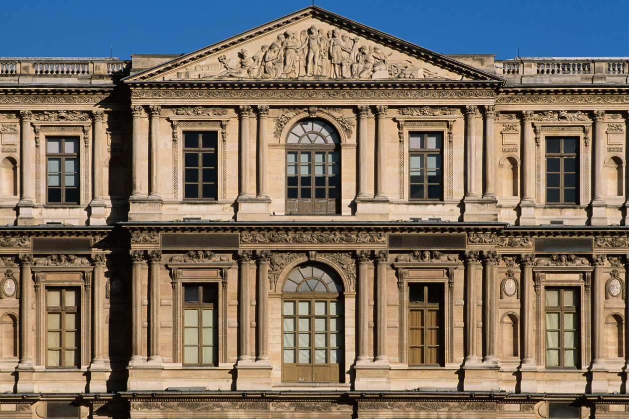 Cour Carree, skrzydło północne autorstwa Pierre Lescot
