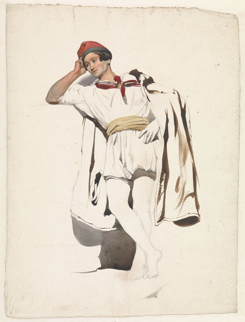 Stojący młody człowiek – Pierre Louis Dubourcq autorstwa Pierre Louis Dubourcq