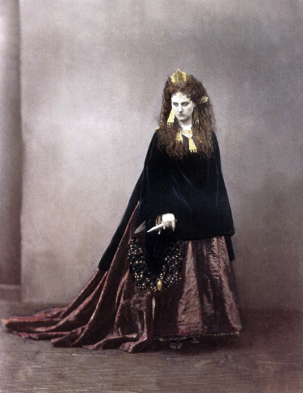 Włoska Virginia Oldoini, hrabina Castiglione, 1863-67 (kolorowe zdjęcie) autorstwa Pierre Louis after Pierson