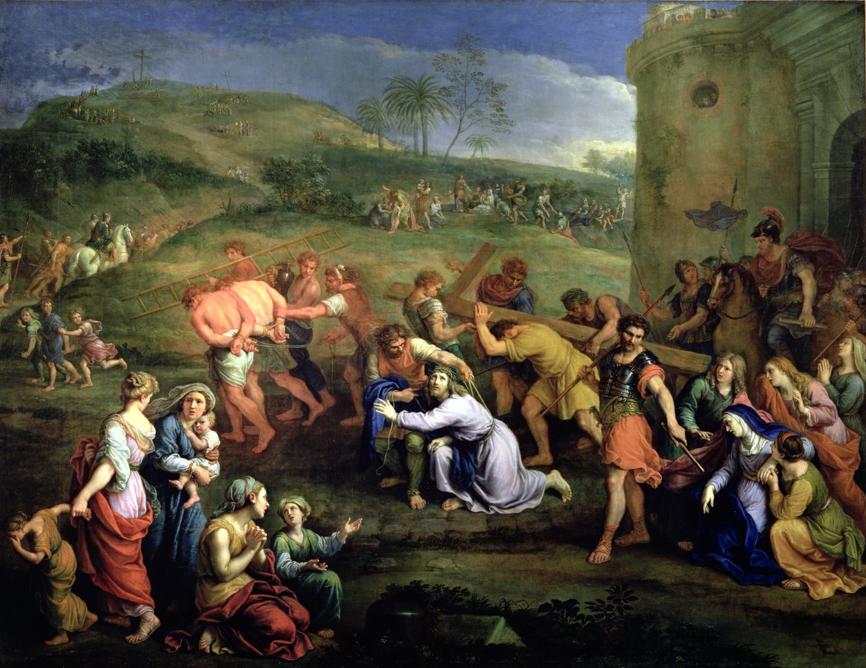 Chrystus niosący krzyż, 1684 autorstwa Pierre Mignard
