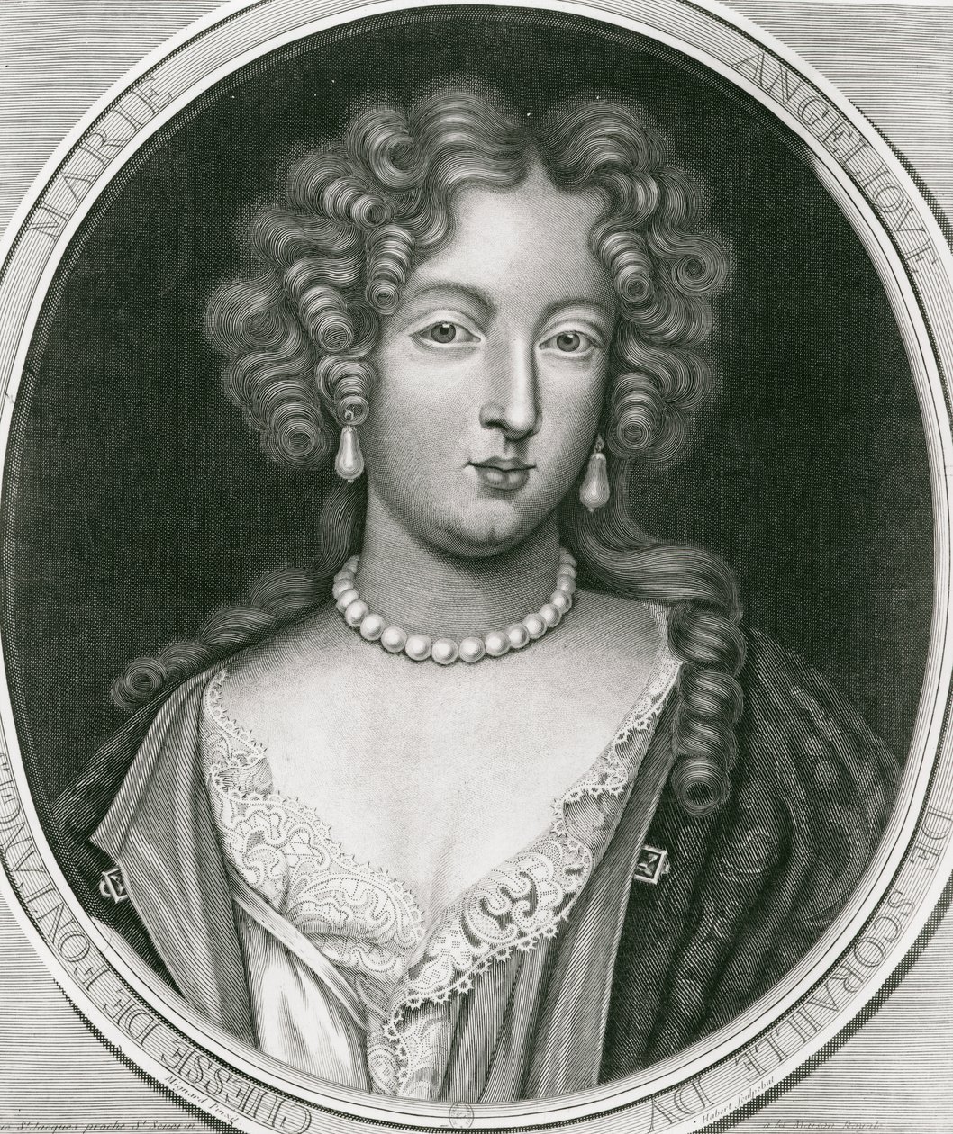 Portret Marii Angelique de Scoraille, księżnej Fontanges (1661-81) autorstwa Pierre Mignard