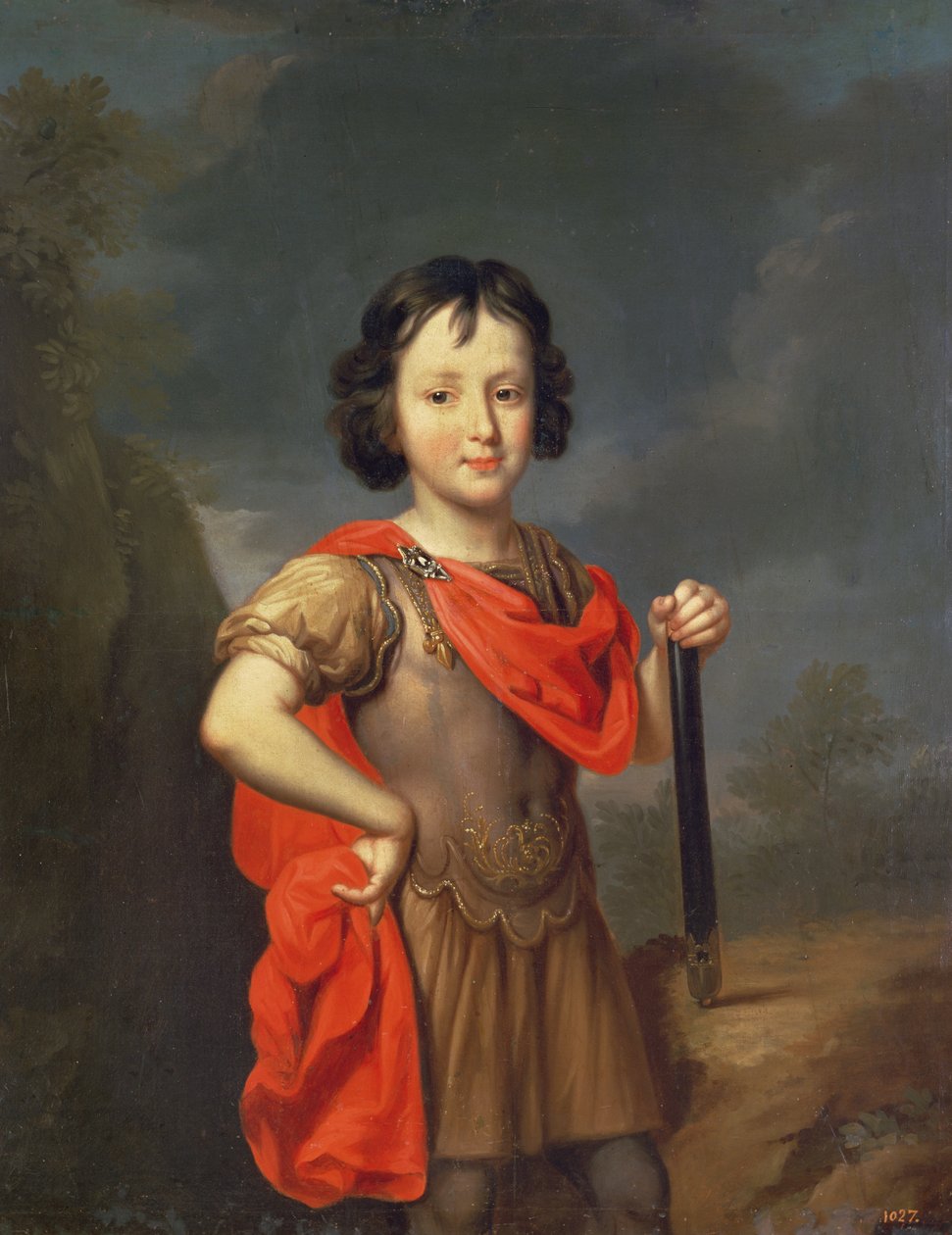 Portret Filipa II Orleańskiego (1674-1723) 1687 autorstwa Pierre Mignard