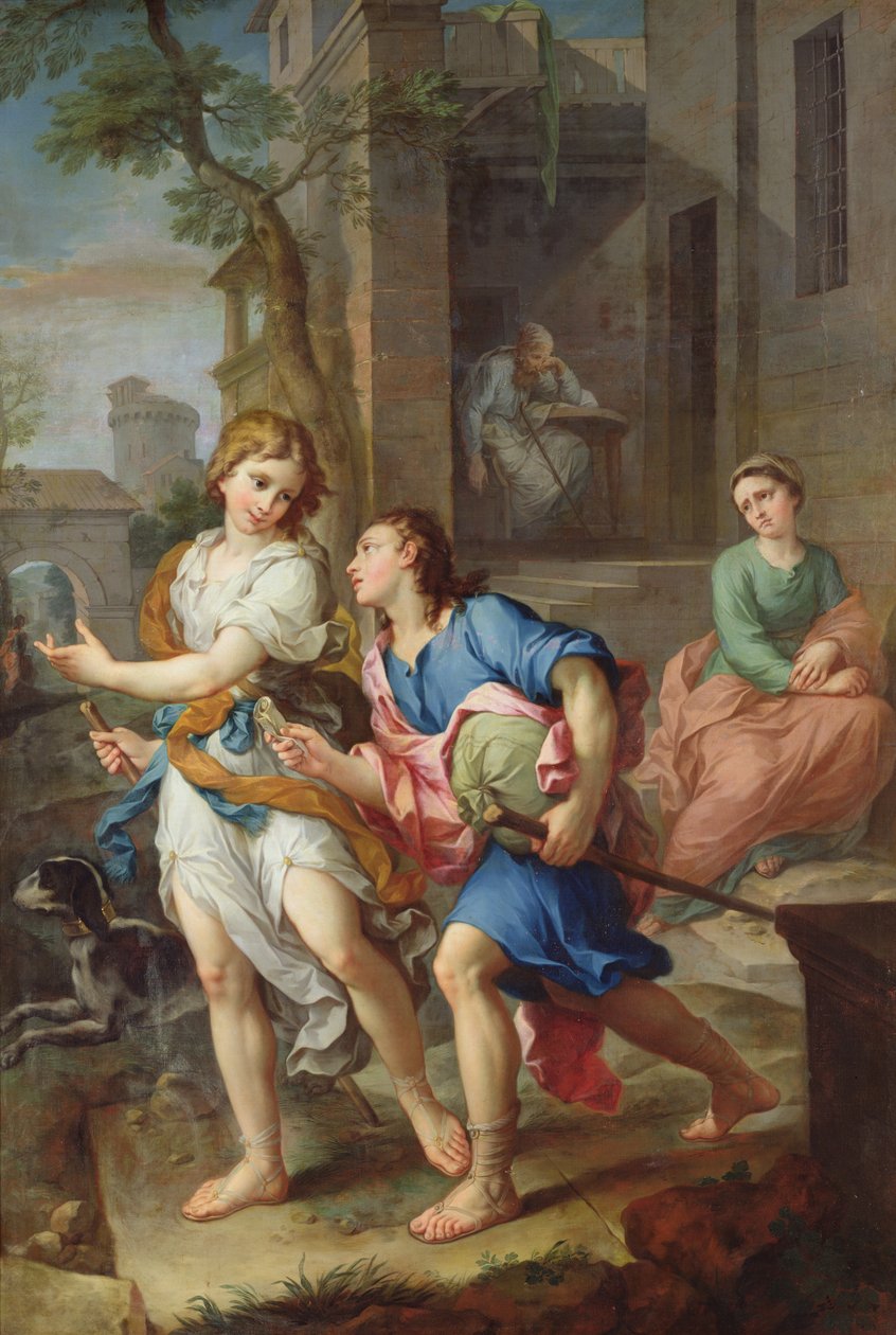 Wyjazd młodego Tobiasza, 1733 autorstwa Pierre Parrocel