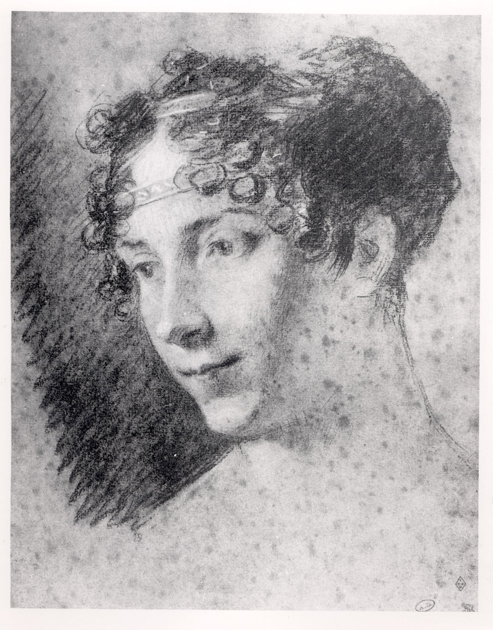 Cesarzowa Józefina (1763-1814) (węgiel drzewny na papierze) autorstwa Pierre Paul Prudhon