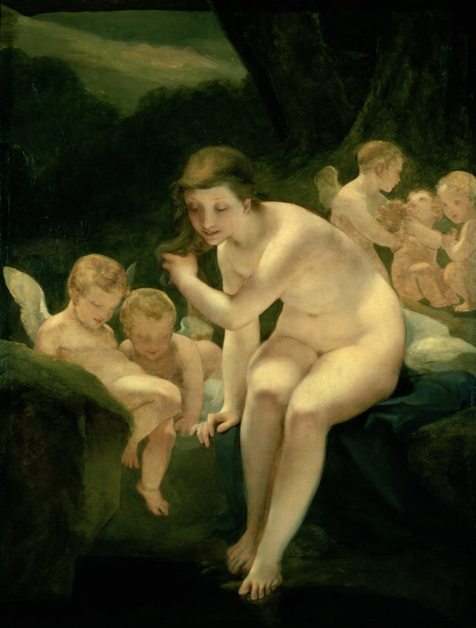 Kąpiel Wenus lub niewinność autorstwa Pierre Paul Prudhon