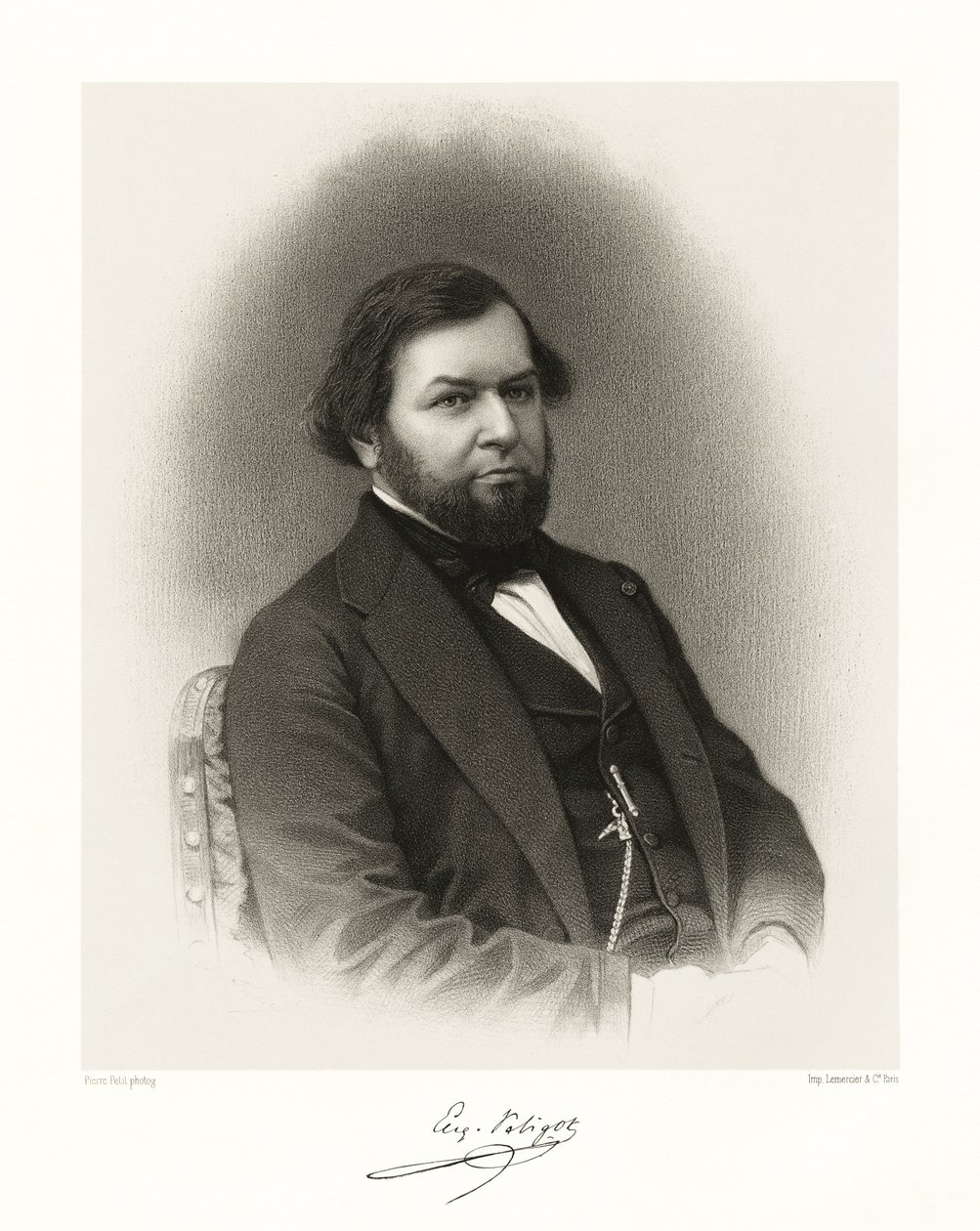 Eugeniusz Melchior Peligot, 1865-66 autorstwa Pierre Petit