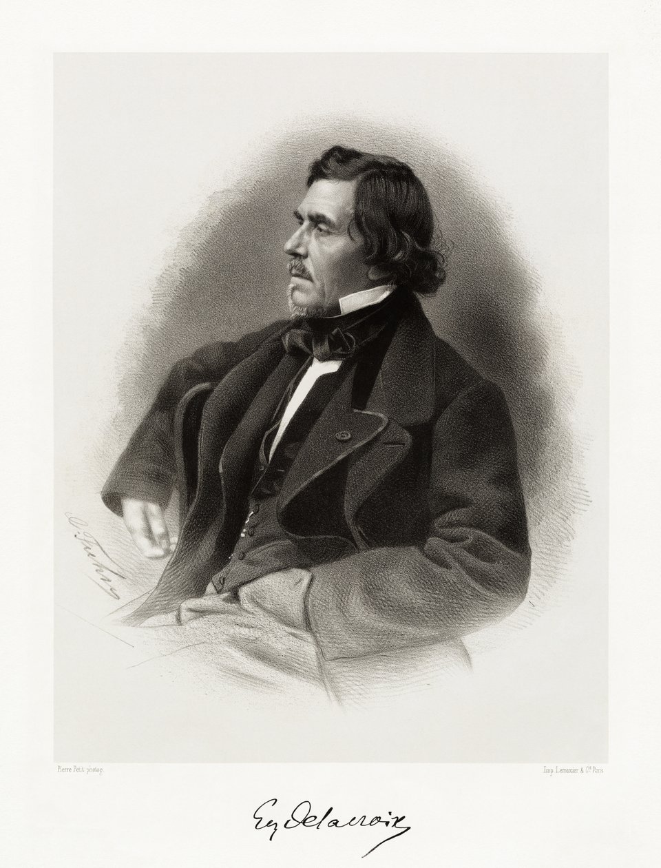 Ferdynand Victor Eugène Delacroix, 1865-66 autorstwa Pierre Petit