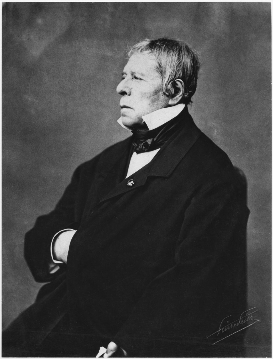 Jean Auguste Dominique Ingres (1780-1867) autorstwa Pierre Petit