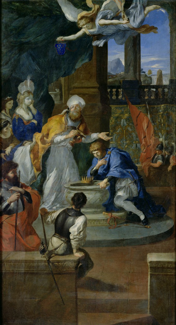 Chrzest Chlodwiga I (465-511) Król Franków autorstwa Pierre Puget