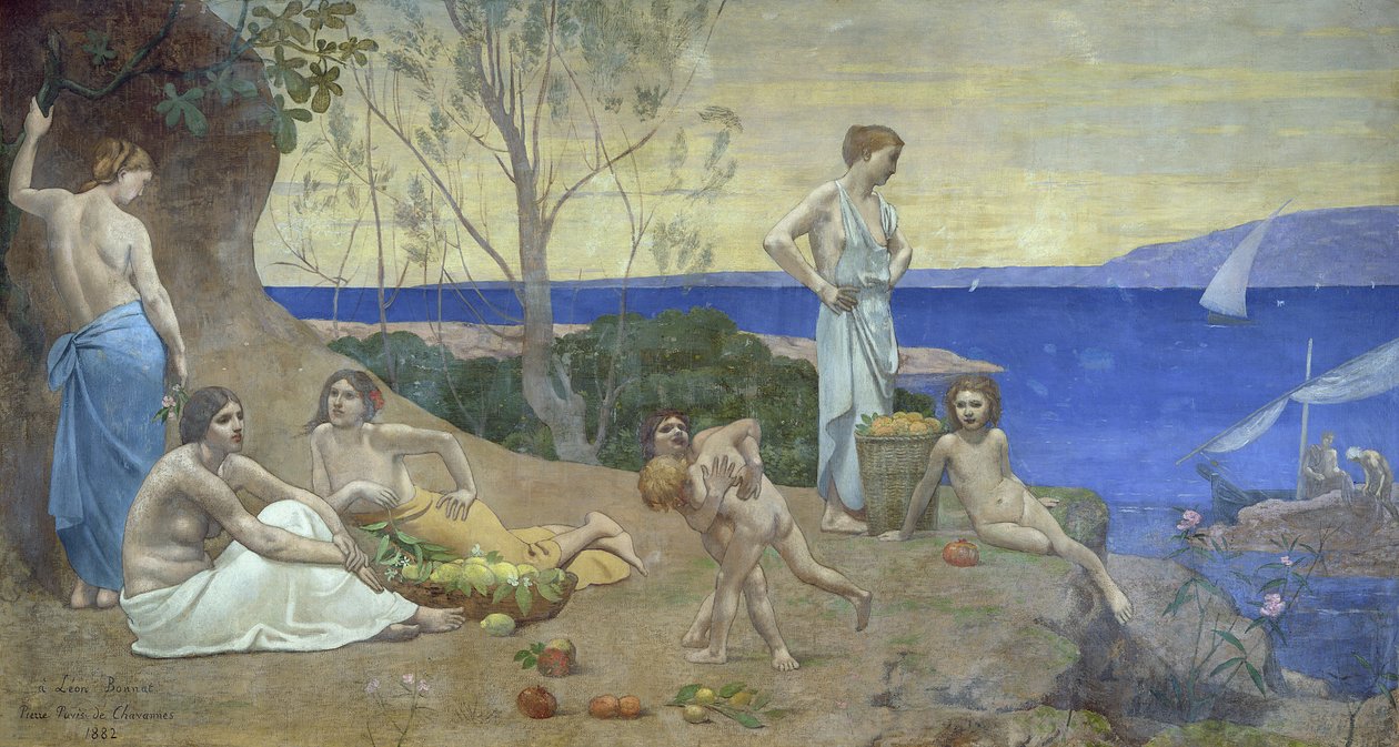 Słodki kraj, 1882 autorstwa Pierre Puvis de Chavannes