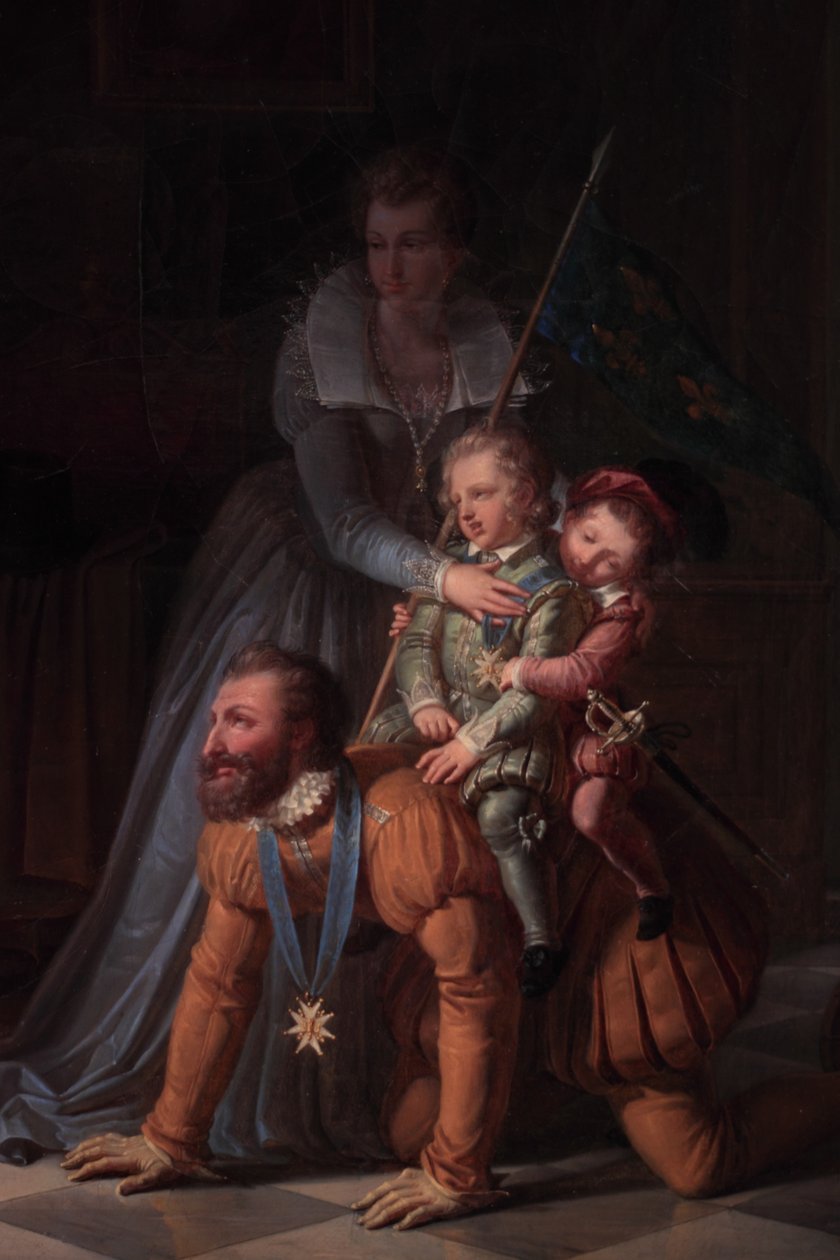 Henryk IV i jego dzieci autorstwa Pierre Henri Revoil