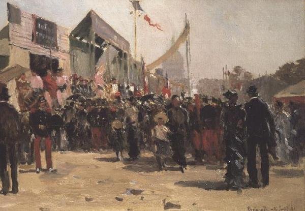 Targi na Esplanade des Invalides, 1891 autorstwa Pierre Vauthier