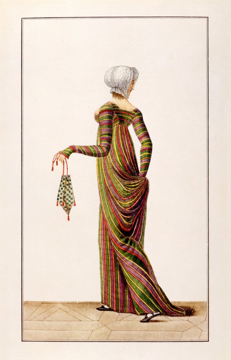 Szaty Madrasu z Journal des Dames, 1800 autorstwa Pierre de La Mesangere