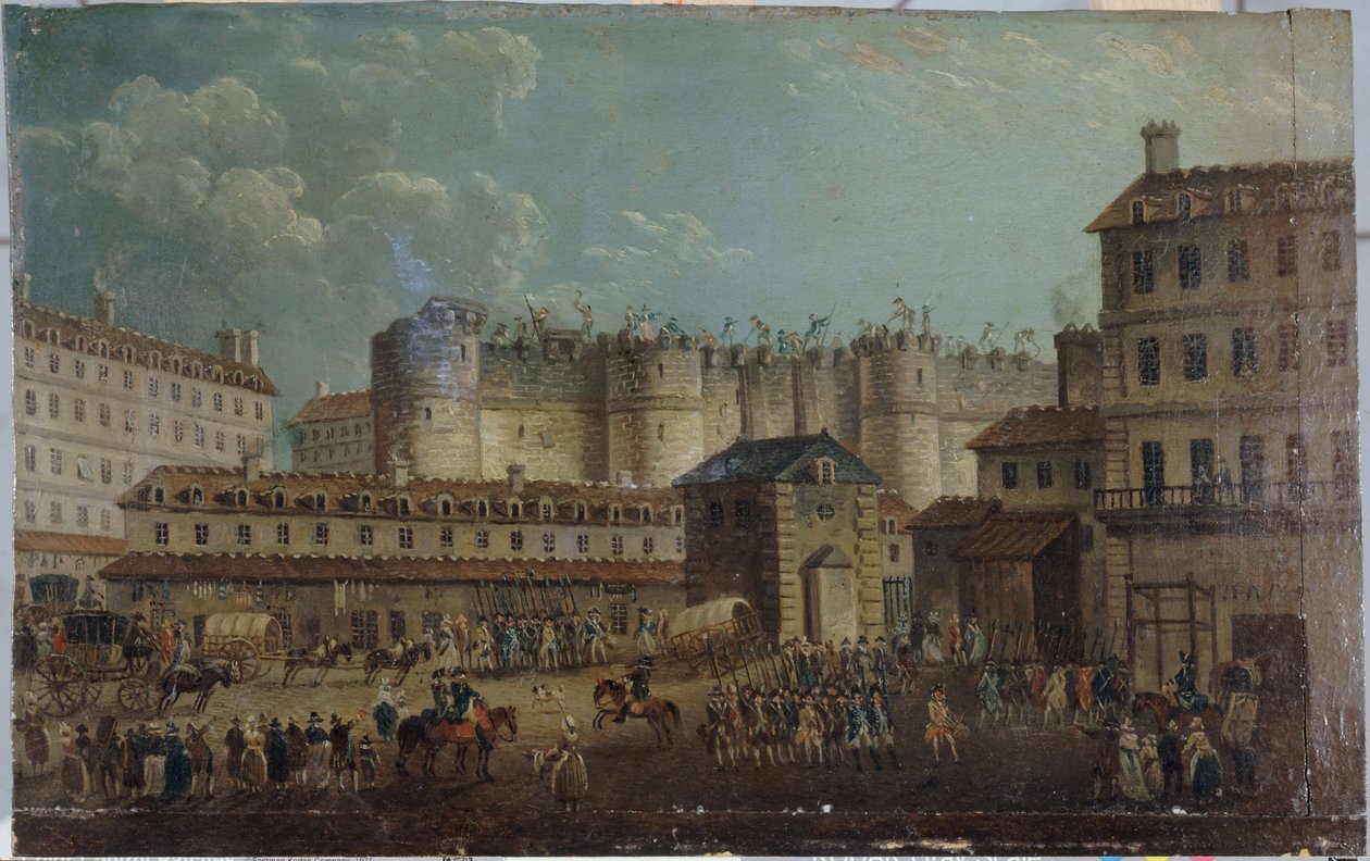 Zburzenie Bastylii, 17 lipca autorstwa Pierre Antoine Demachy