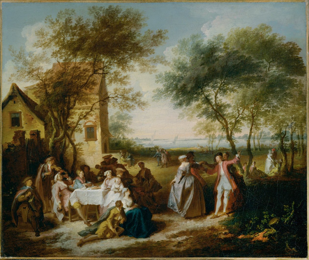 Fete champetre - Wiejski festiwal ... (obraz na płótnie) autorstwa Pierre Antoine Quillard