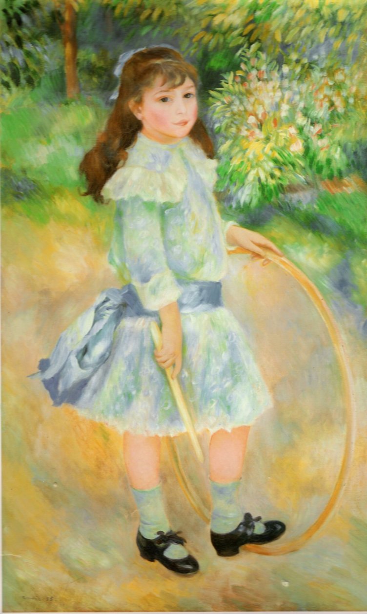 Dziewczyna z kółkiemEspanol: Nina con aron autorstwa Pierre Auguste Renoir