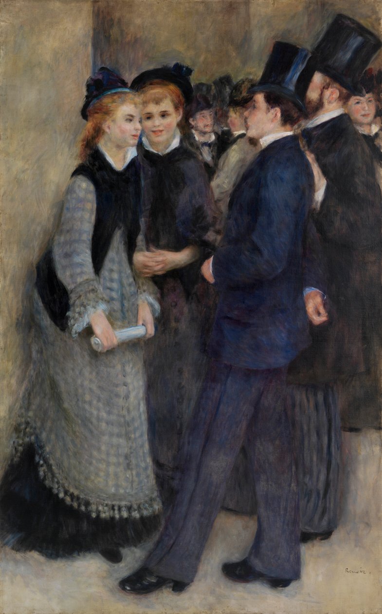 Wyjście z Konserwatorium autorstwa Pierre Auguste Renoir