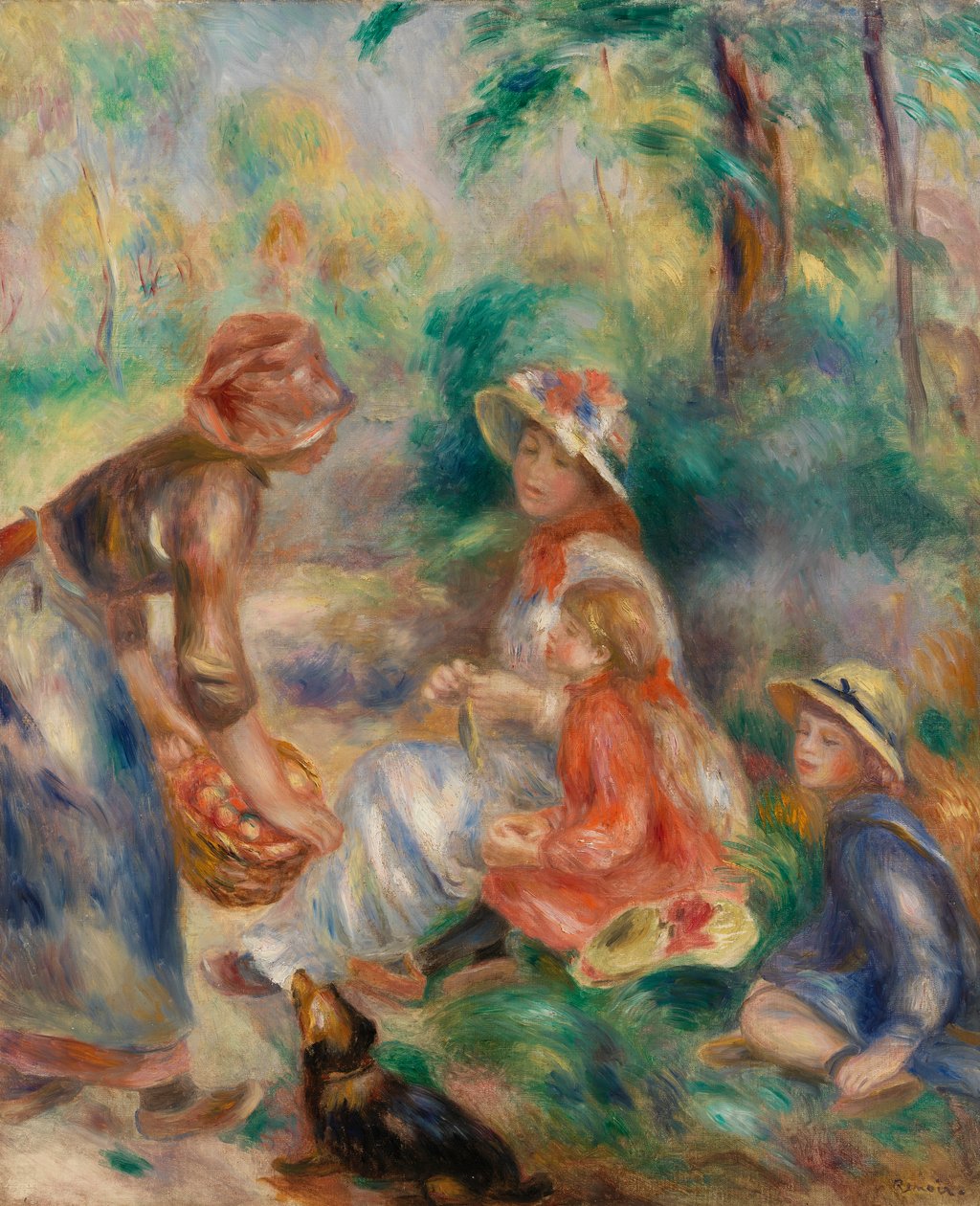 Sprzedawca jabłek (La Marchande de pommes) autorstwa Pierre-Auguste Renoir
