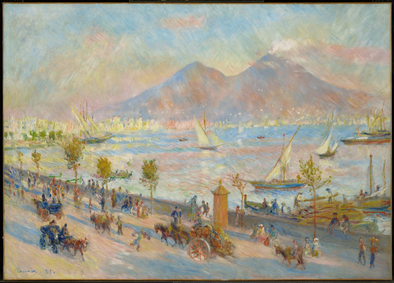Zatoka Neapolitańska, wieczór autorstwa Pierre-Auguste Renoir