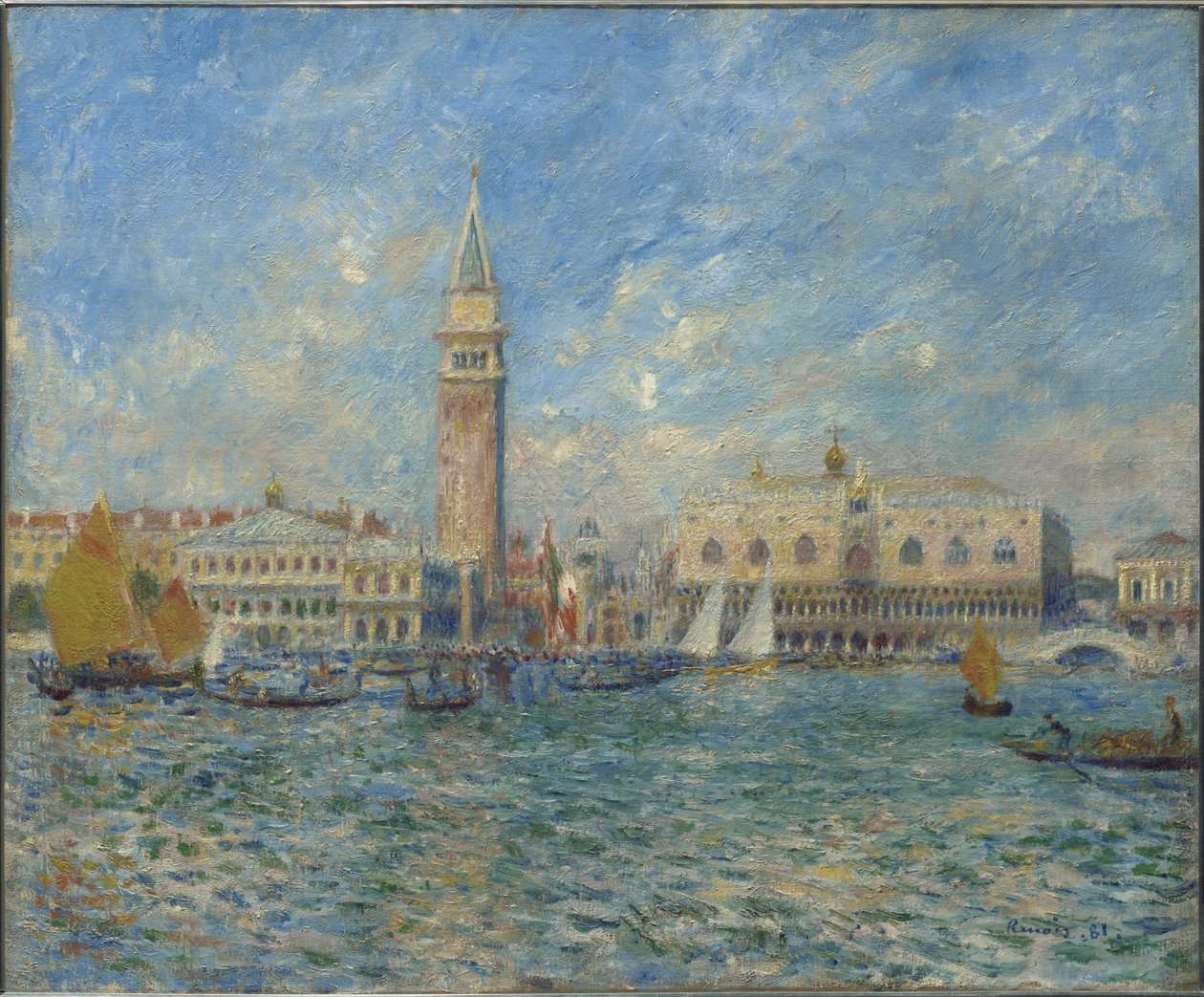 Pałac Dożów, Wenecja autorstwa Pierre-Auguste Renoir