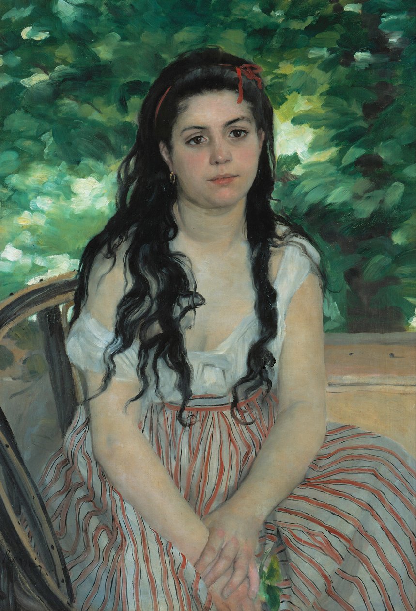Latem - La bohémienne autorstwa Pierre-Auguste Renoir