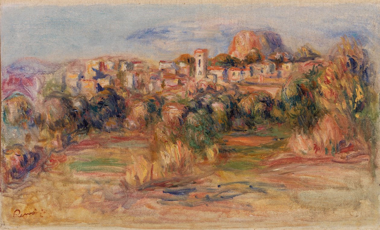 Krajobraz, La Gaude (Krajobraz, La Gaude) autorstwa Pierre-Auguste Renoir