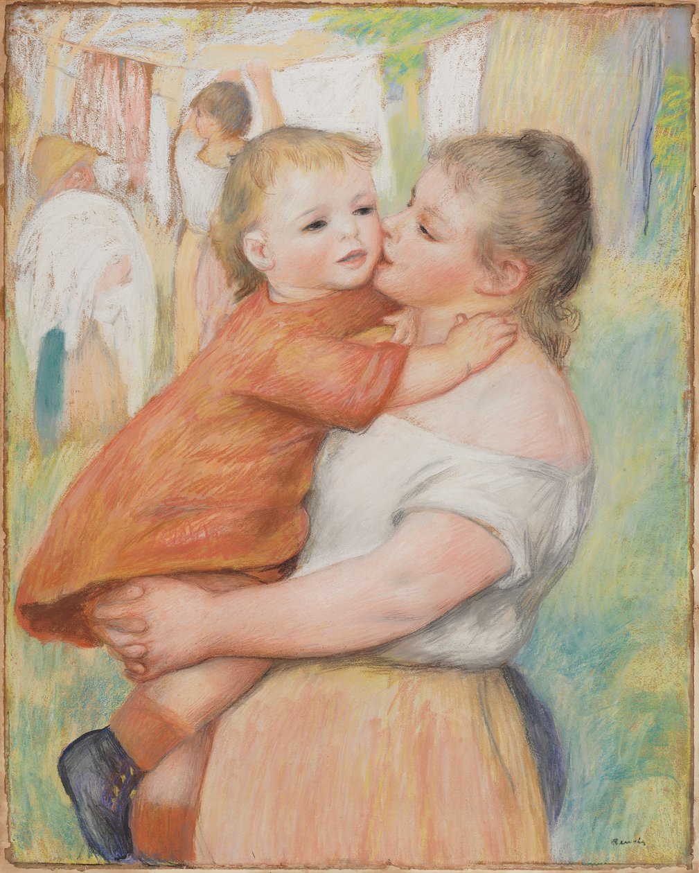Praczka i jej dziecko (Aline i Pierre) autorstwa Pierre-Auguste Renoir