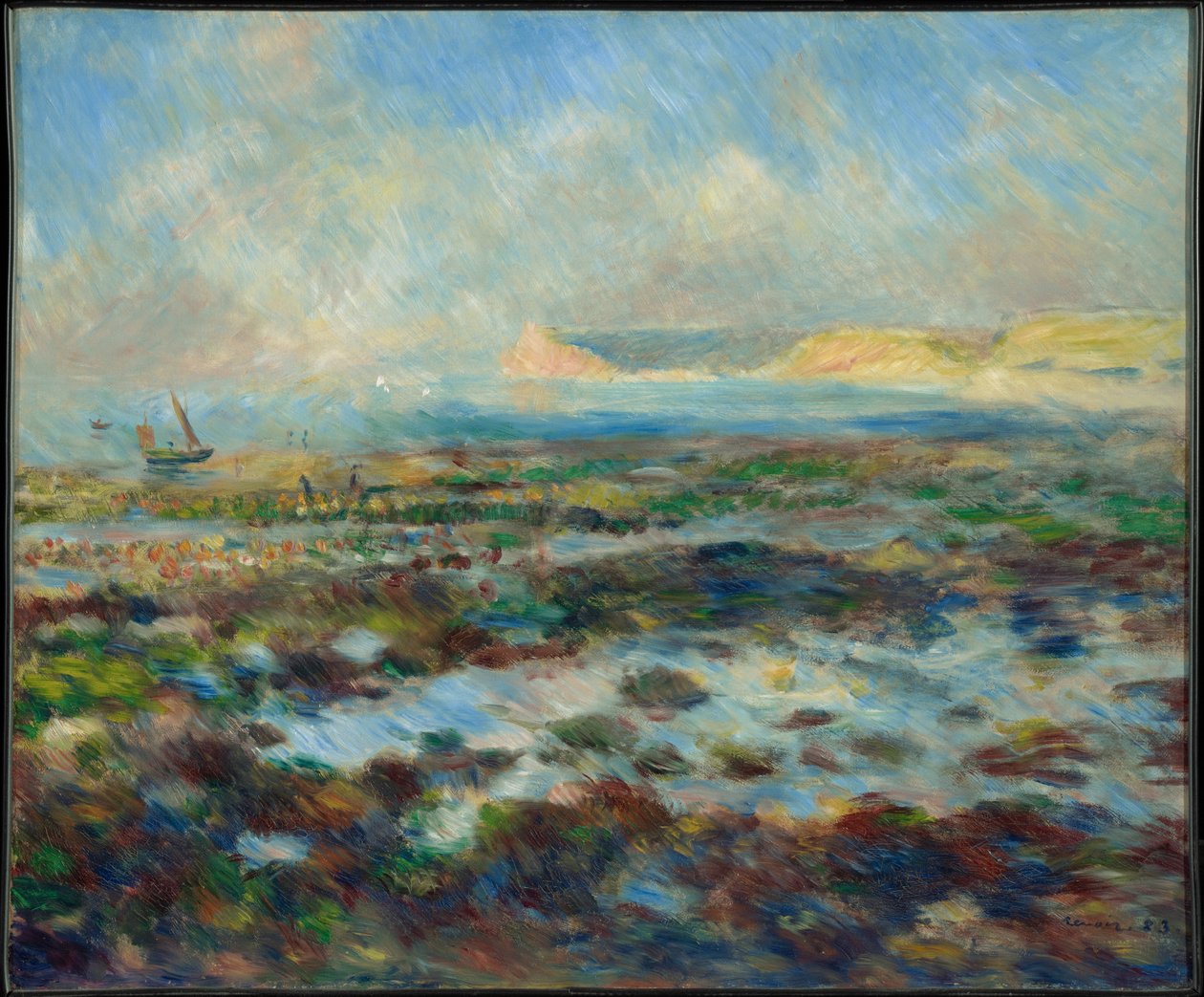 Odpływ, Yport autorstwa Pierre-Auguste Renoir