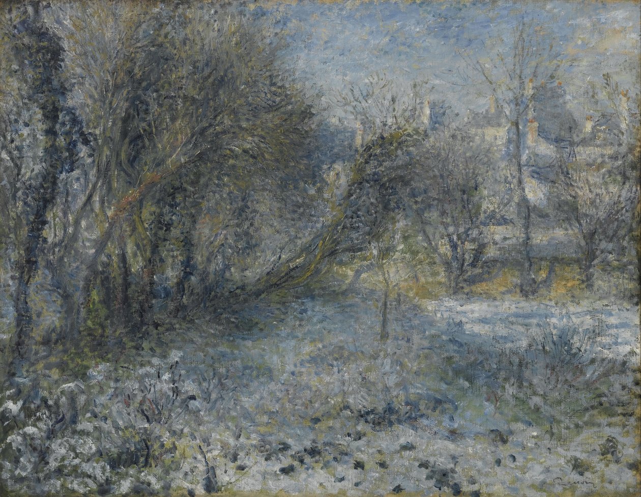 Śnieżny krajobraz autorstwa Pierre-Auguste Renoir