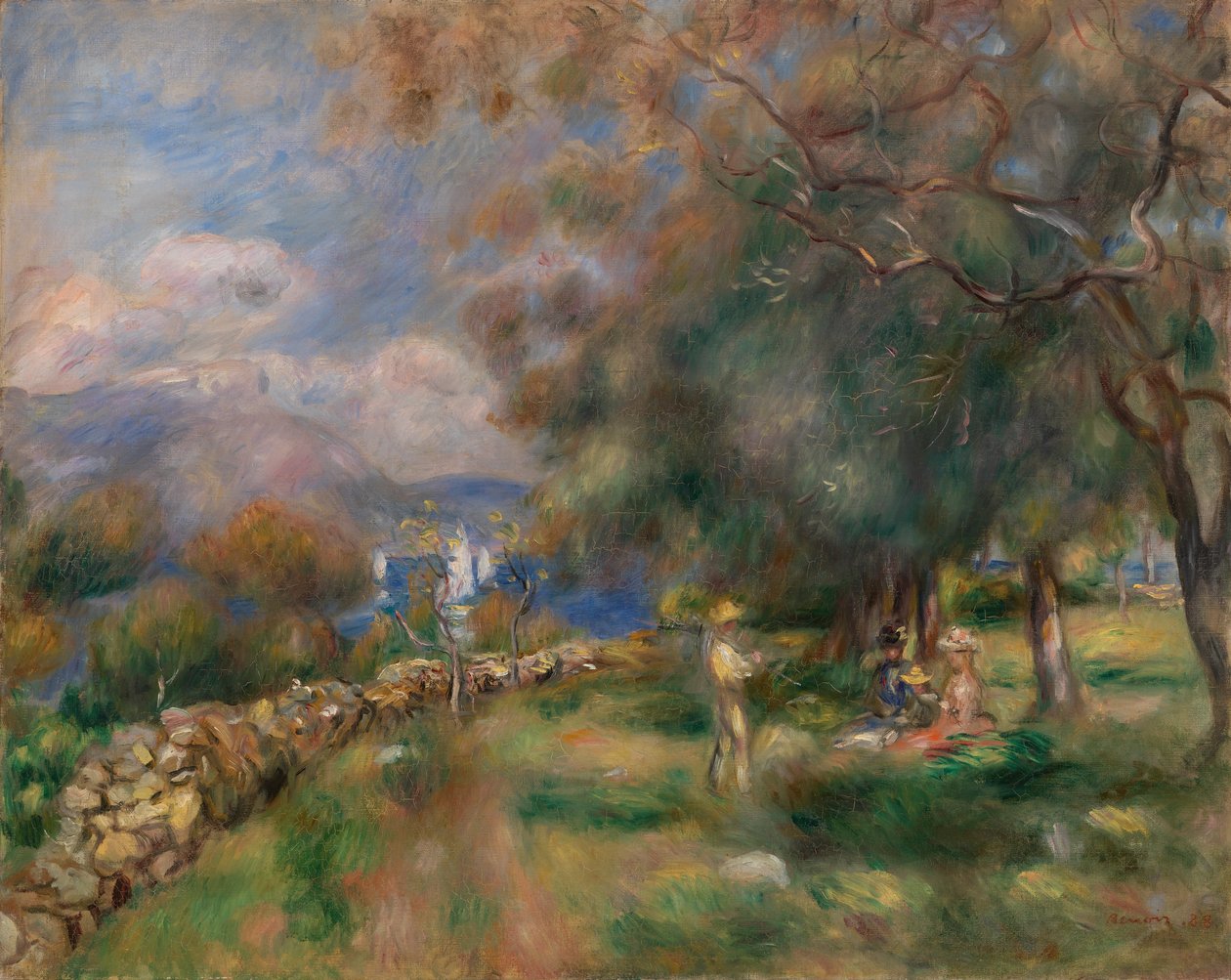 Półwysep Saint-Jean autorstwa Pierre-Auguste Renoir