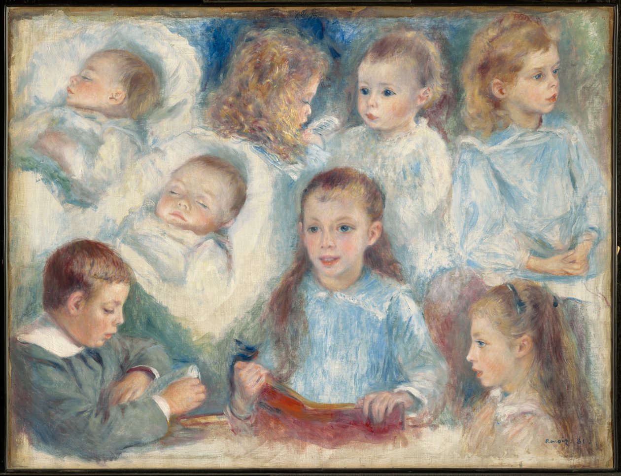 Studia głów (dzieci Berardów) autorstwa Pierre-Auguste Renoir