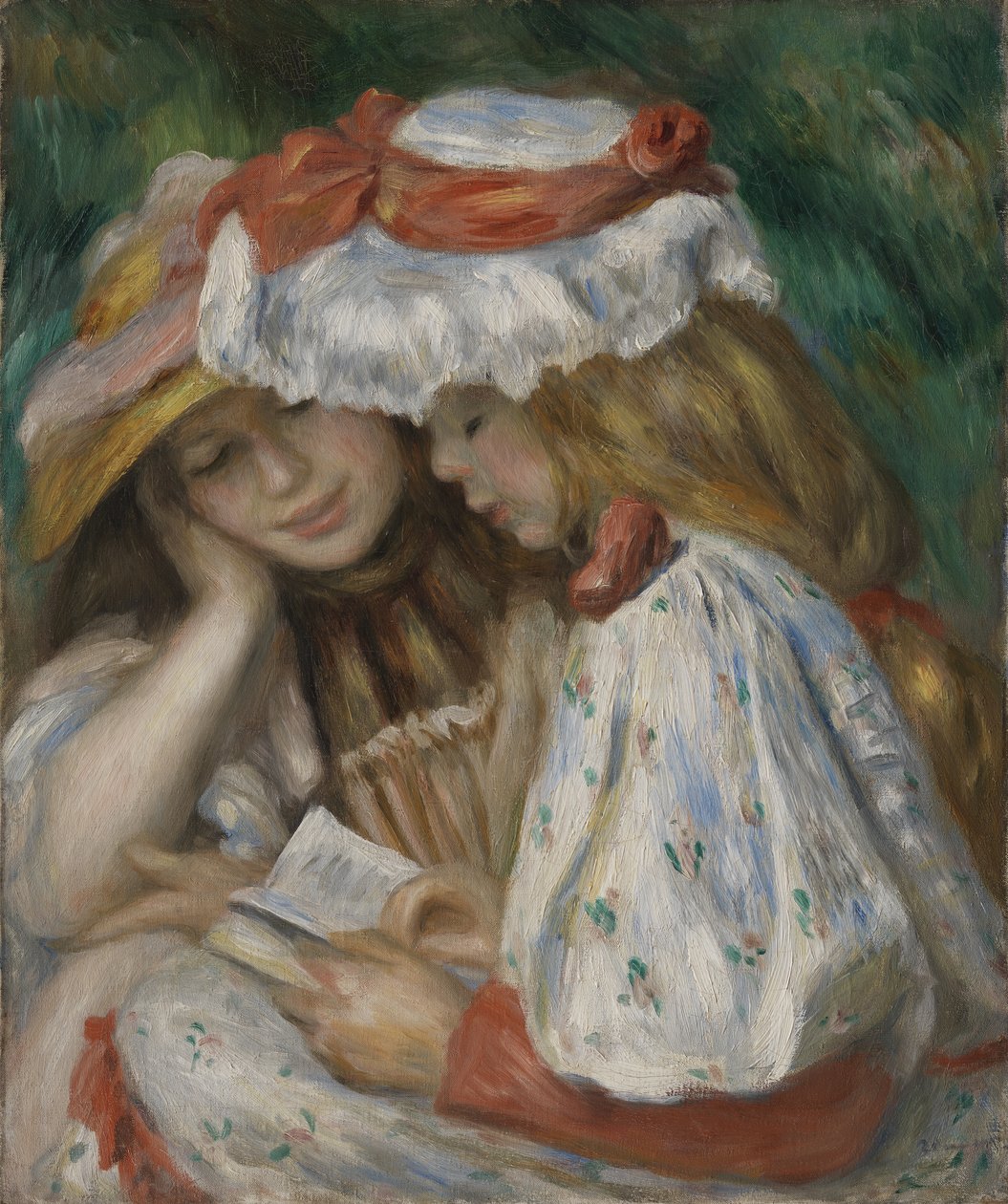 Dwie dziewczyny czytające autorstwa Pierre-Auguste Renoir
