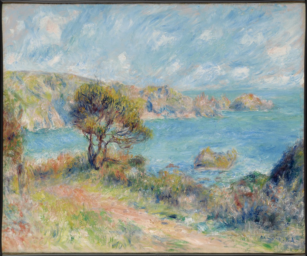 Widok na Guernsey autorstwa Pierre-Auguste Renoir