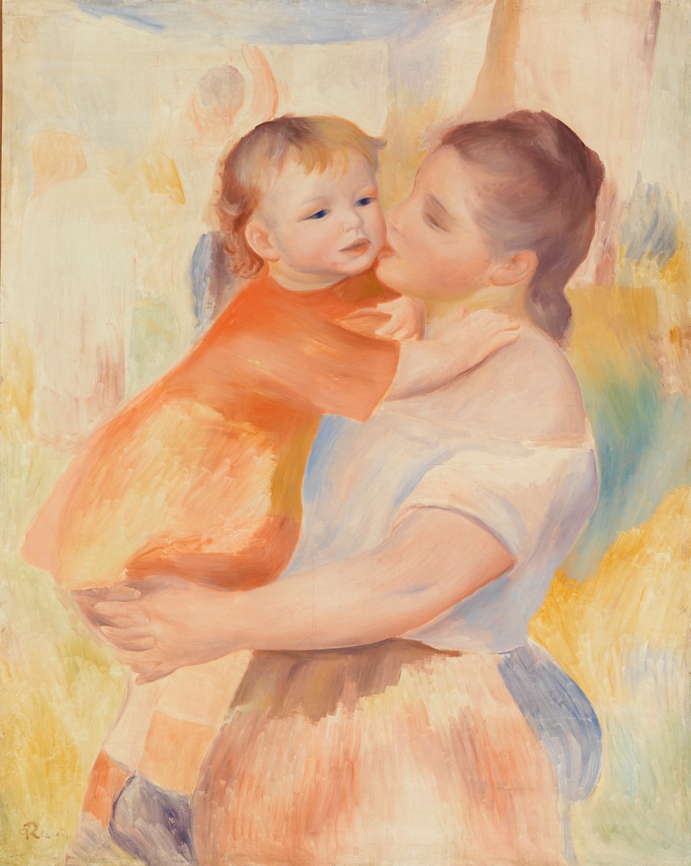 Praczka i Dziecko autorstwa Pierre-Auguste Renoir