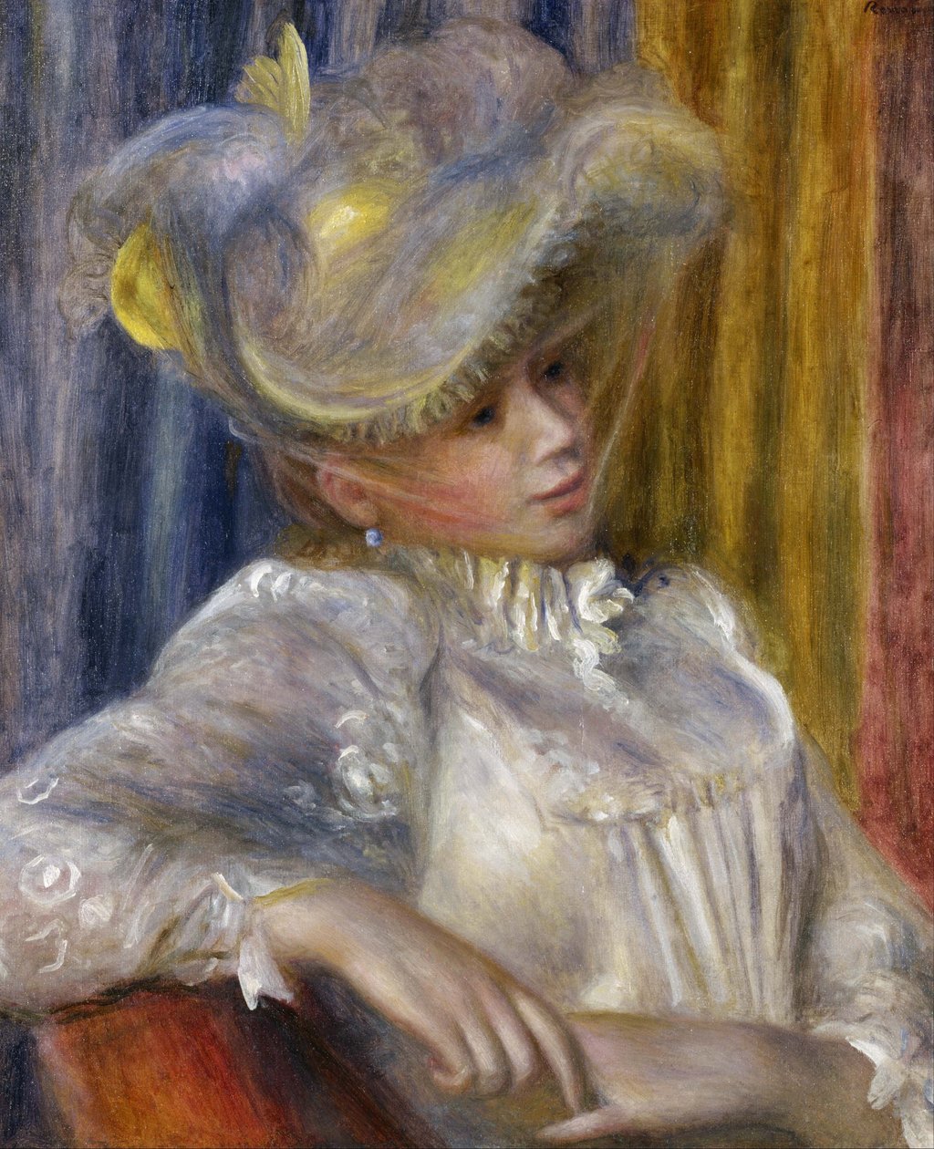 Kobieta w kapeluszu autorstwa Pierre-Auguste Renoir