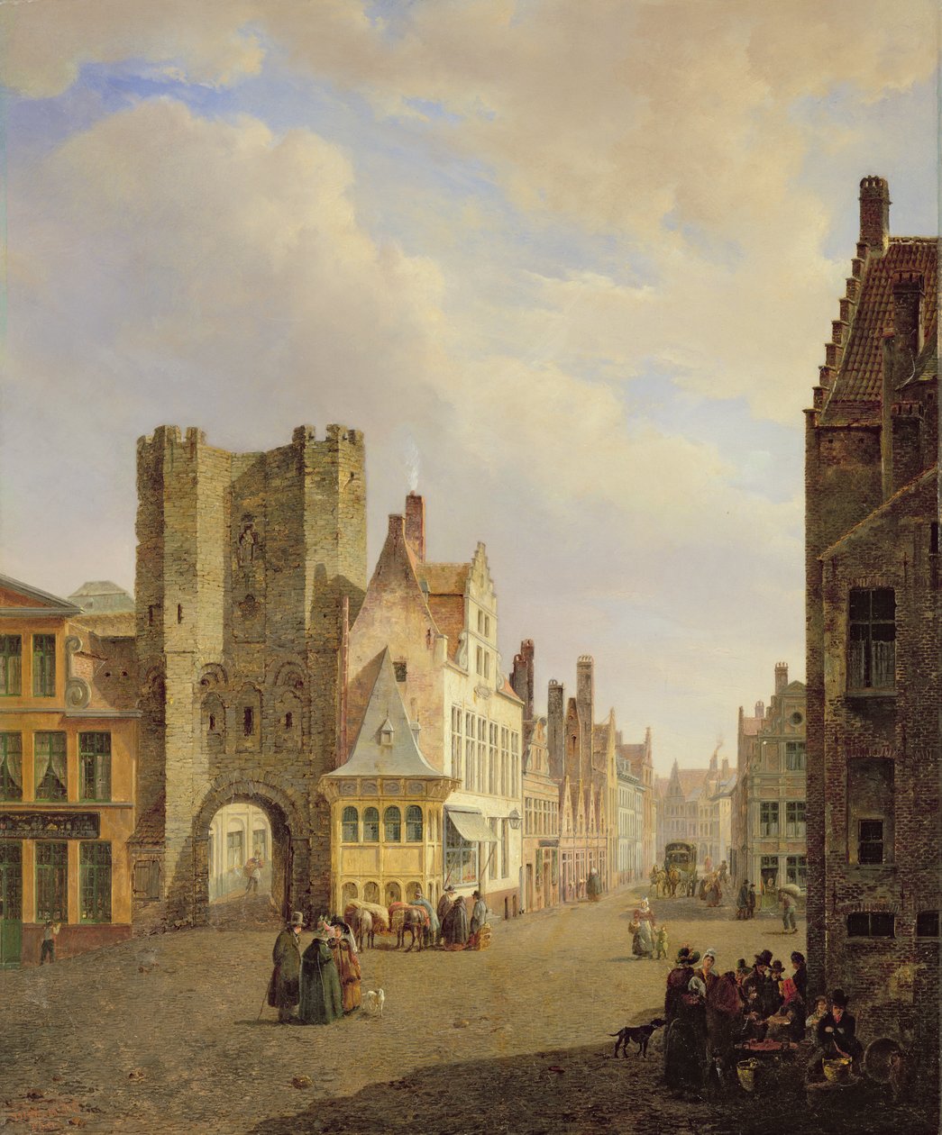 Scena uliczna autorstwa Pierre François De Noter
