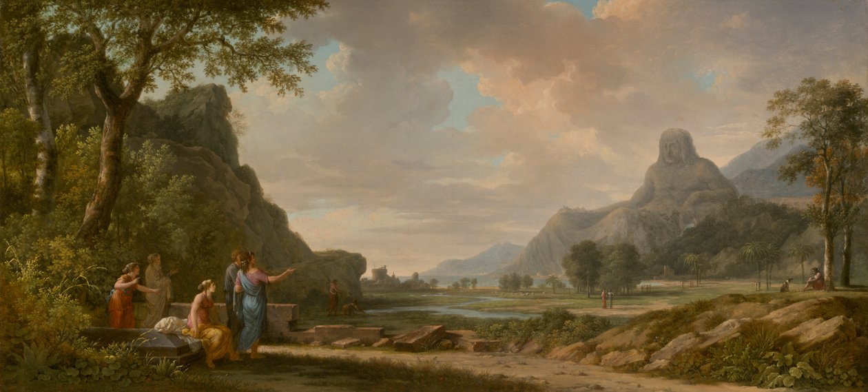 Góra Athos wyrzeźbiona jako pomnik Aleksandra Wielkiego autorstwa Pierre-Henri de Valenciennes