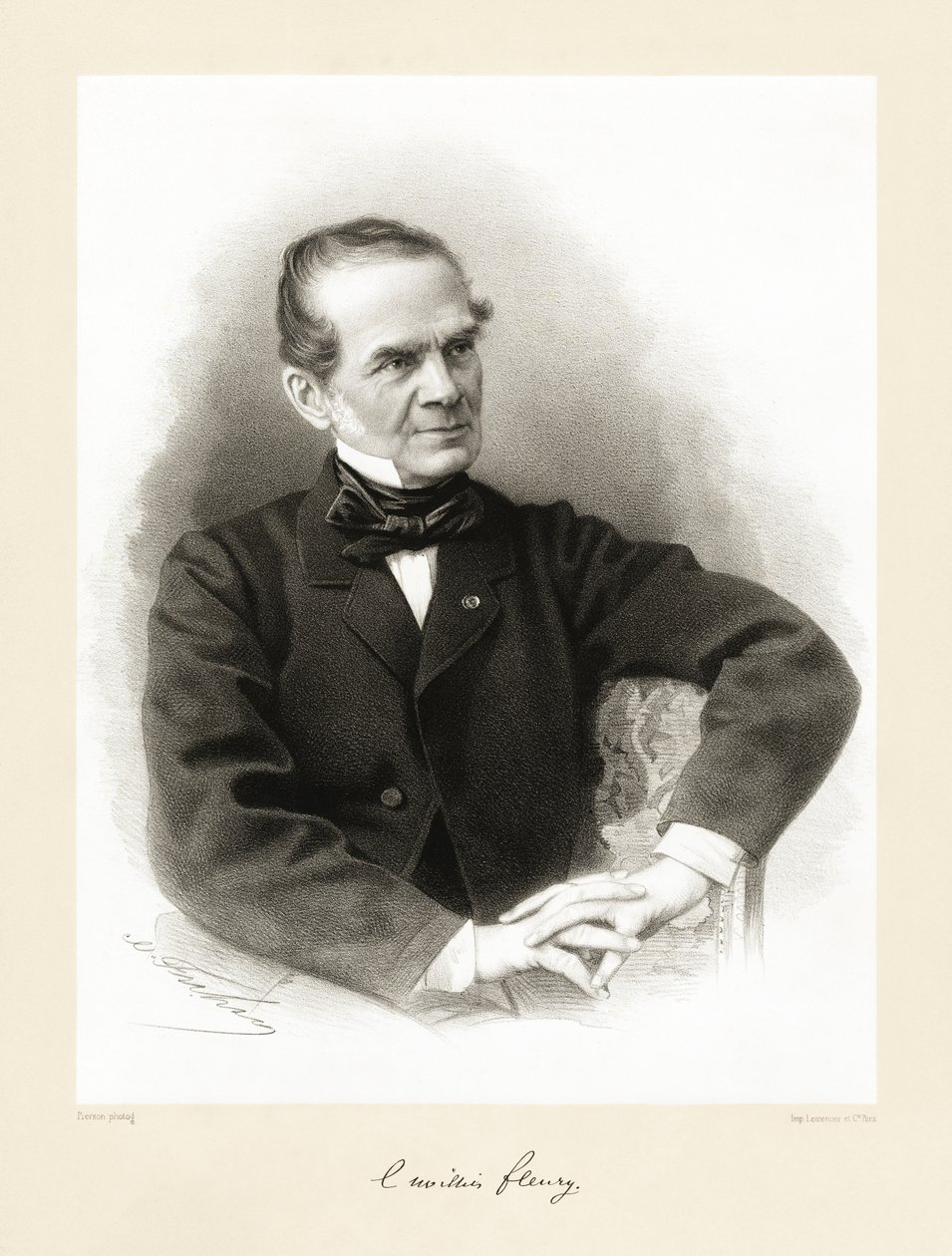 Alfred Auguste Cuvillier-Fleury, 1865-66 autorstwa Pierre Louis Pierson
