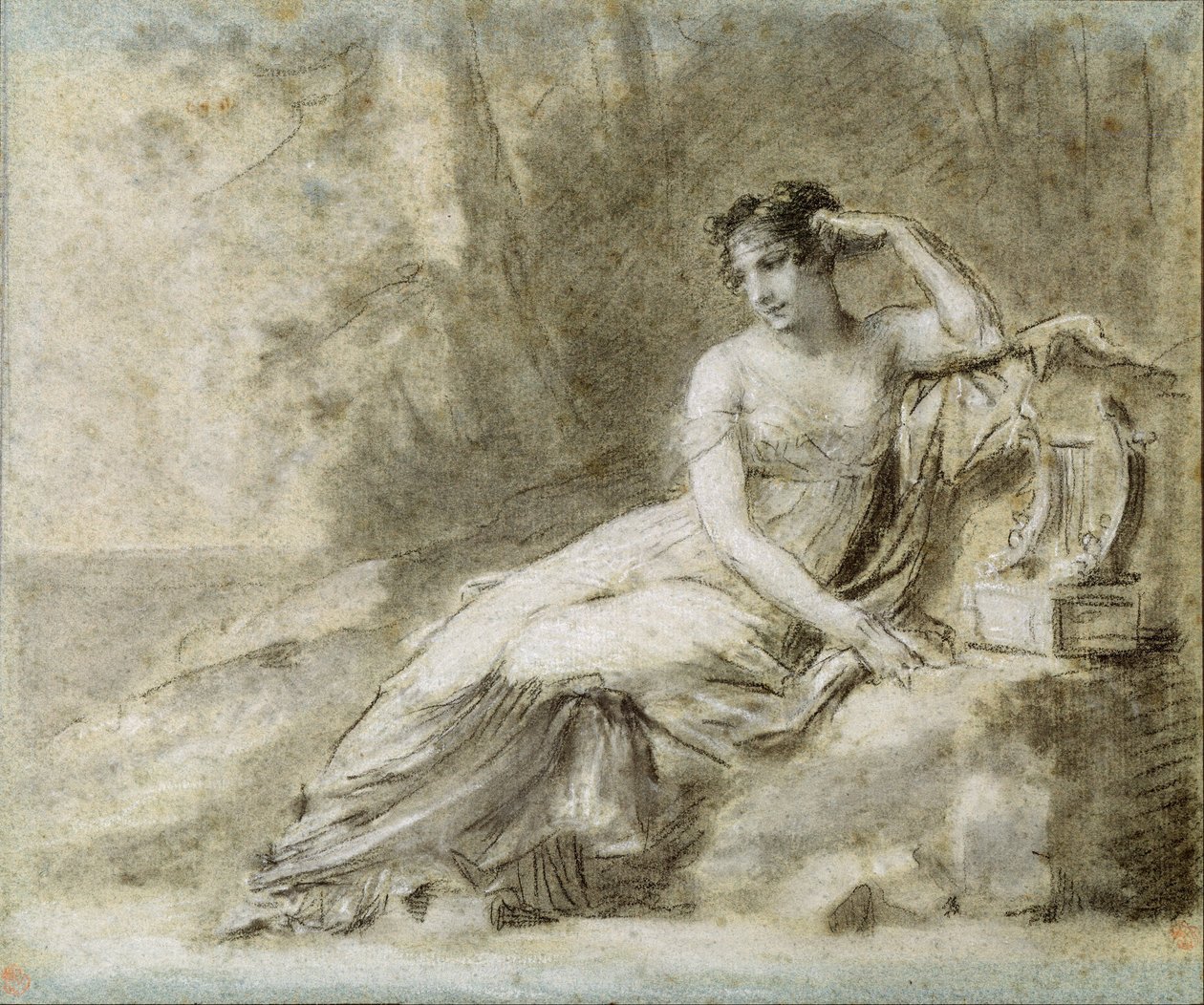 Studium do portretu cesarzowej Józefiny autorstwa Pierre Paul Prudhon
