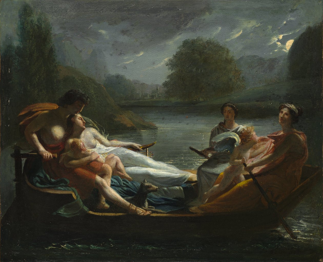 Sen o szczęściu, po 1819 (olej na tkaninie) autorstwa Pierre Paul Prud