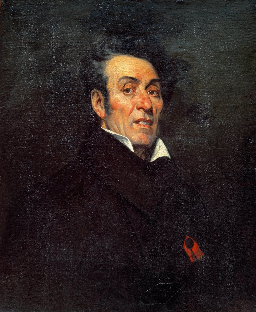 Portret Alphonse de Lamartine (1790 - 1869), francuskiego poety, pisarza, historyka i polityka. Obraz Achille Cocheret (XIX wiek) autorstwa Pierre Achille Coqueret