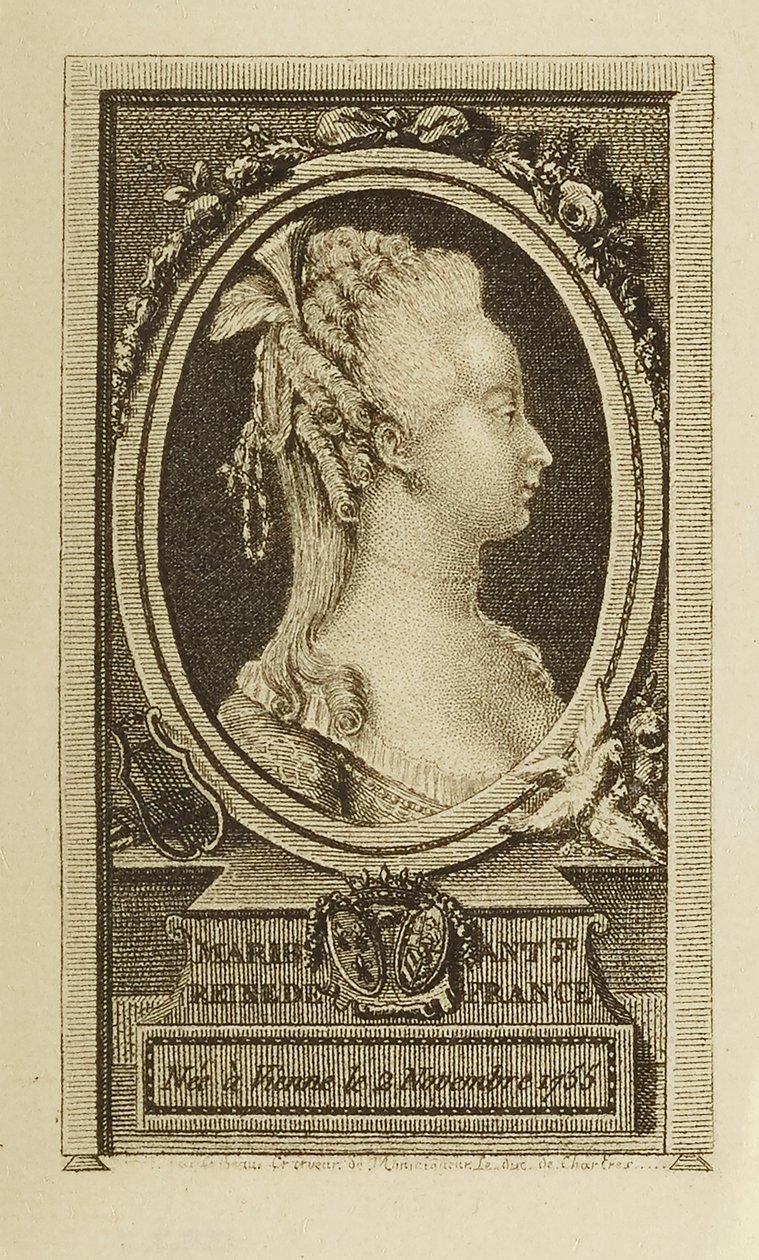 Maria Antonina, Reine autorstwa Pierre Adrien Le Beau